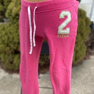 Vintage ‘09 Abercrombie & Fitch Jogger Sweatpants Pink Small